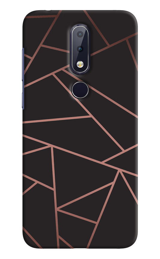 Geometric Pattern Nokia 6.1 plus Hard Case Back Cover by Casekaro