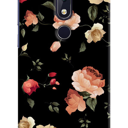 Flowers Nokia 6.1 plus Hard Case Back Cover by Casekaro
