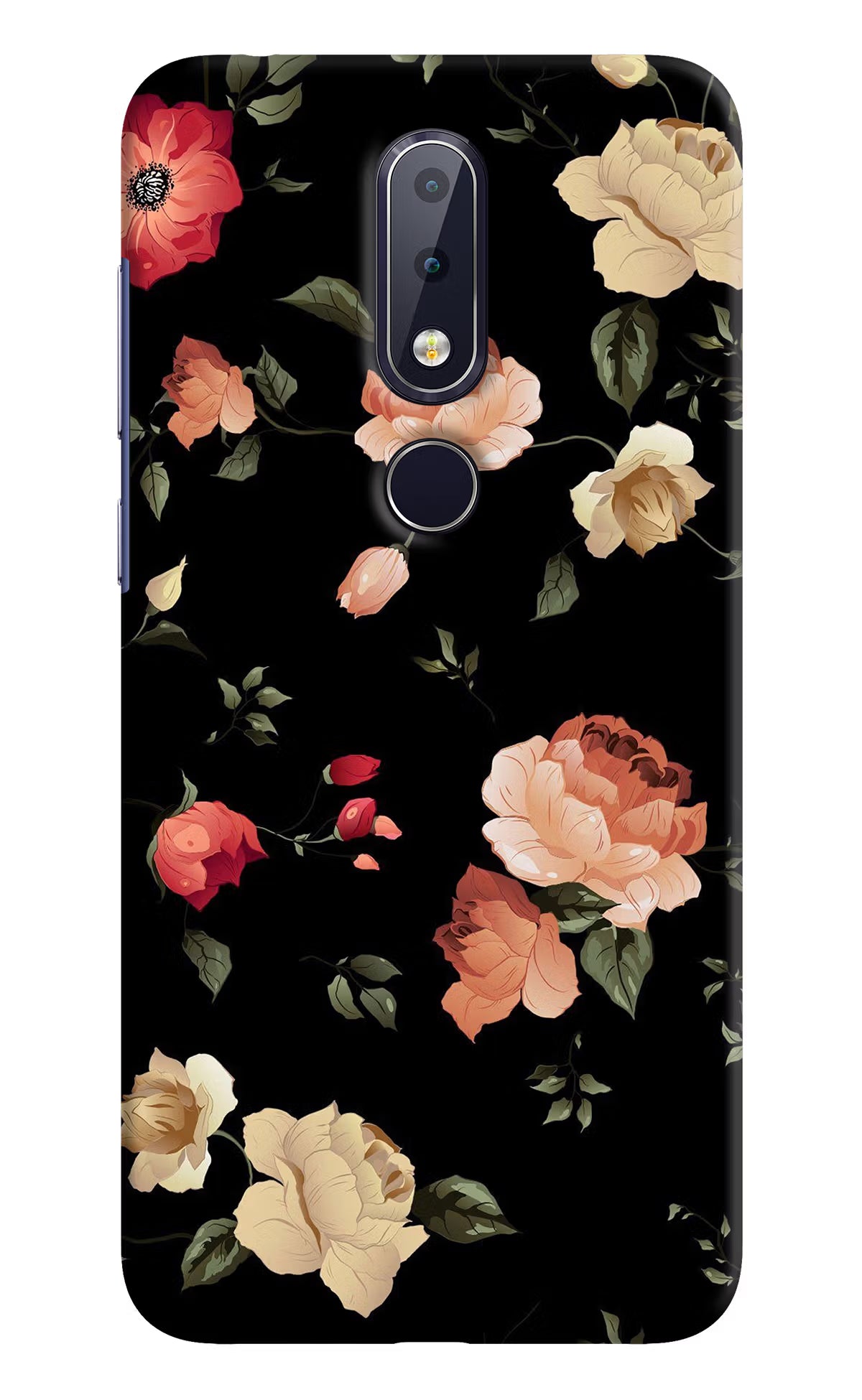 Flowers Nokia 6.1 plus Hard Case Back Cover by Casekaro