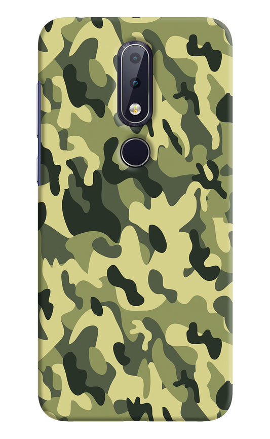 Camouflage Nokia 6.1 plus Hard Case Back Cover by Casekaro
