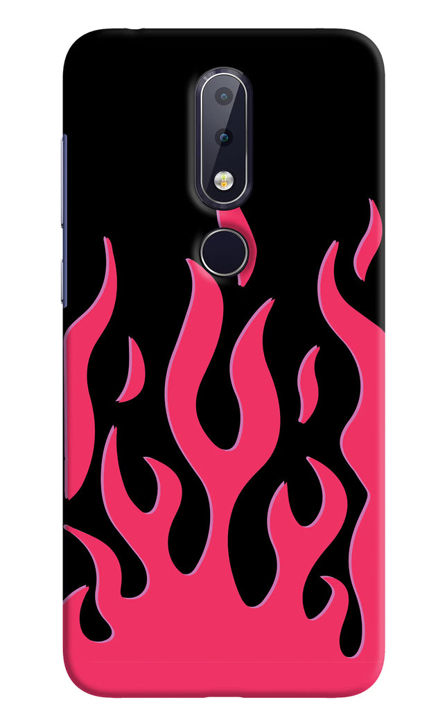 Fire Flames Nokia 6.1 plus Hard Case Back Cover by Casekaro