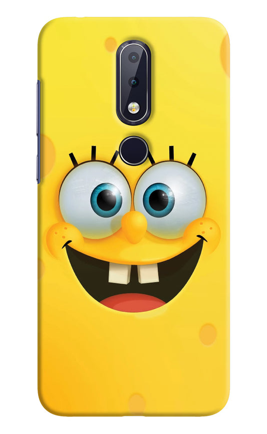Sponge 1 Nokia 6.1 plus Hard Case Back Cover by Casekaro