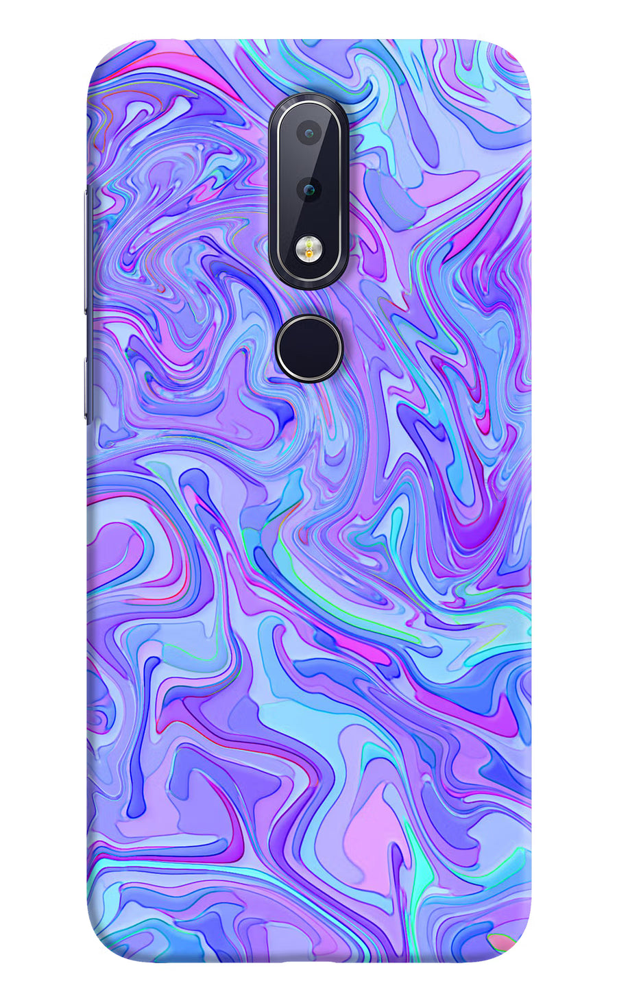 Glitter Nokia 6.1 plus Back Cover, Hard case