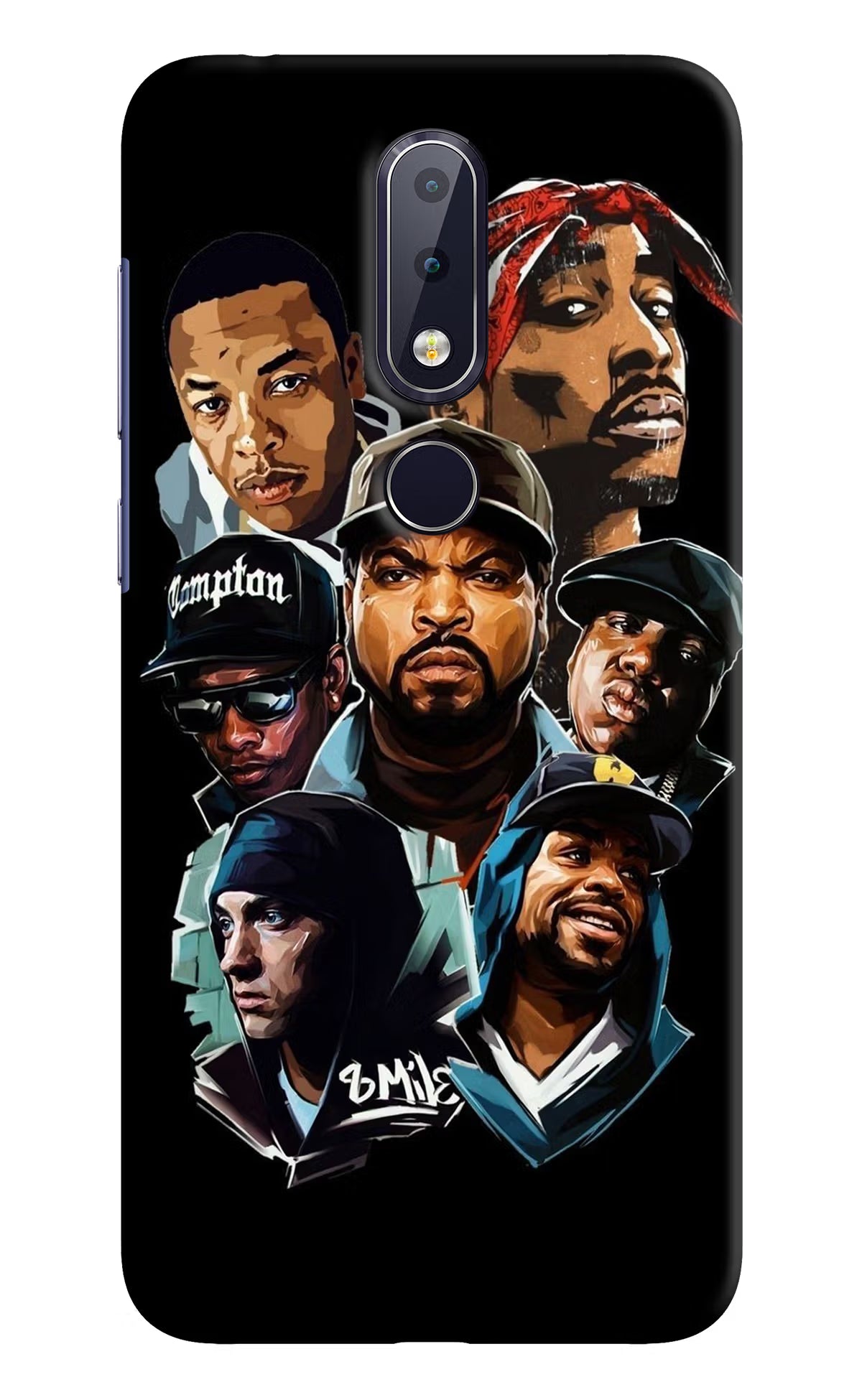 Rappers Nokia 6.1 plus Hard Case Back Cover by Casekaro