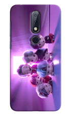 BTS Chibi Nokia 6.1 plus Hard Case Back Cover by Casekaro