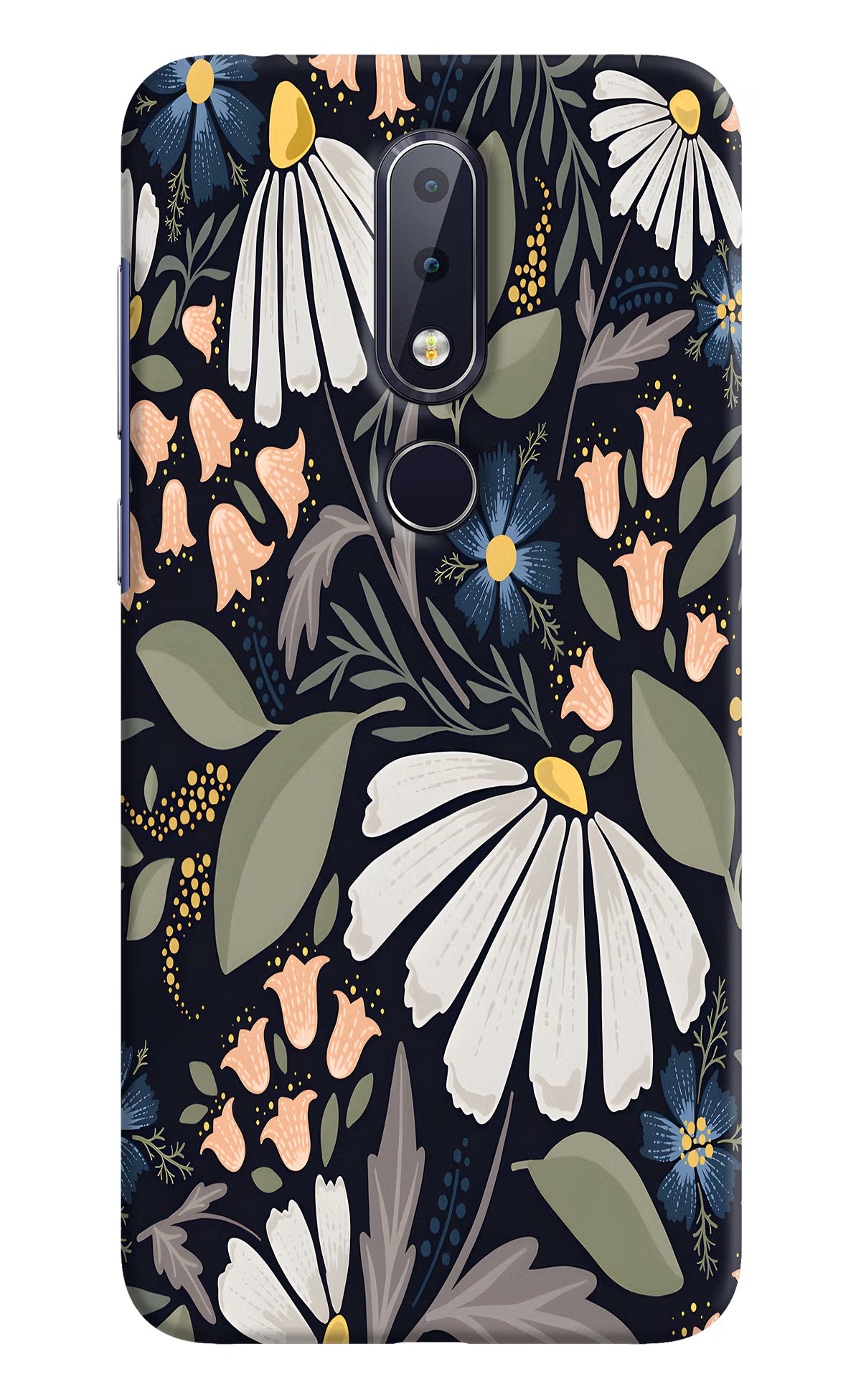 Flowers Art Nokia 6.1 plus Hard Case Back Cover by Casekaro