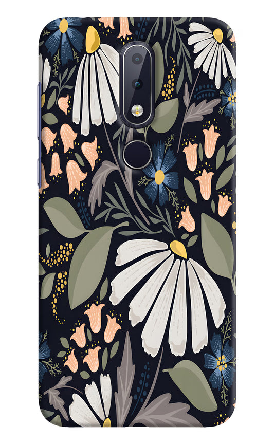Flowers Art Nokia 6.1 plus Hard Case Back Cover by Casekaro