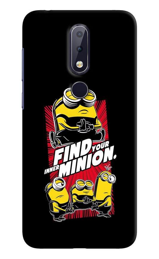 Find your inner Minion Nokia 6.1 plus Hard Case Back Cover by Casekaro