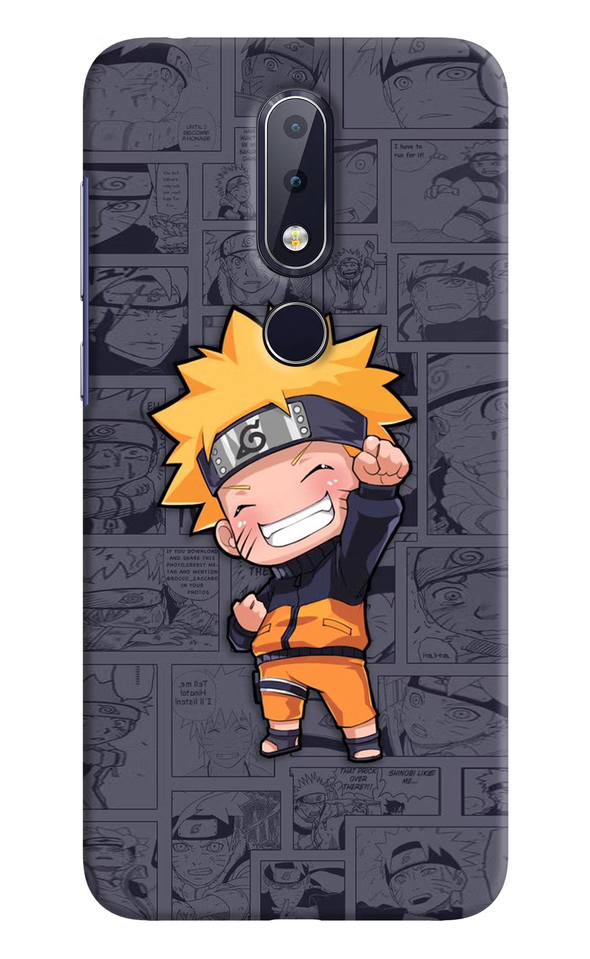 Chota Naruto Nokia 6.1 plus Hard Case Back Cover by Casekaro