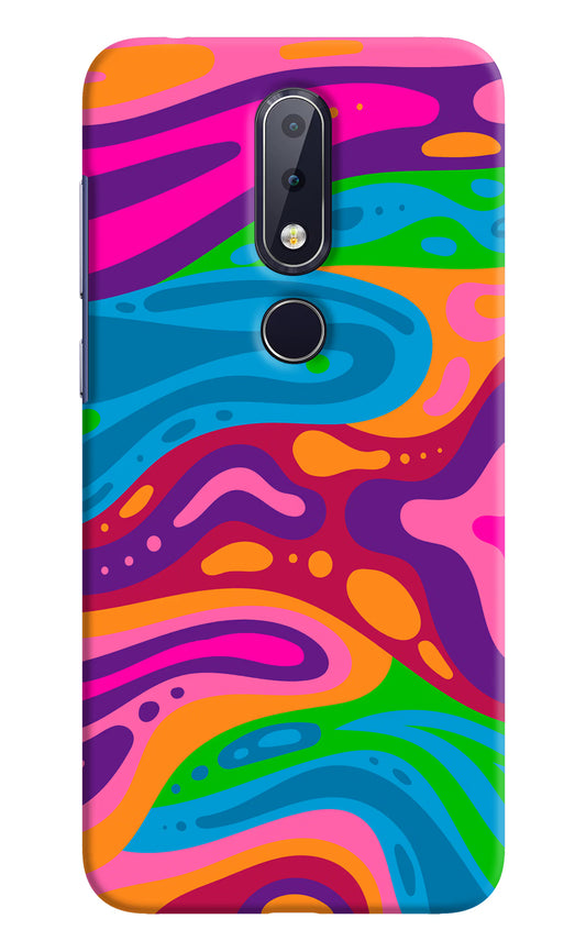 Trippy Pattern Nokia 6.1 plus Hard Case Back Cover by Casekaro