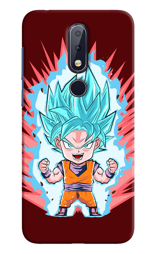 Goku Little Nokia 6.1 plus Hard Case Back Cover by Casekaro