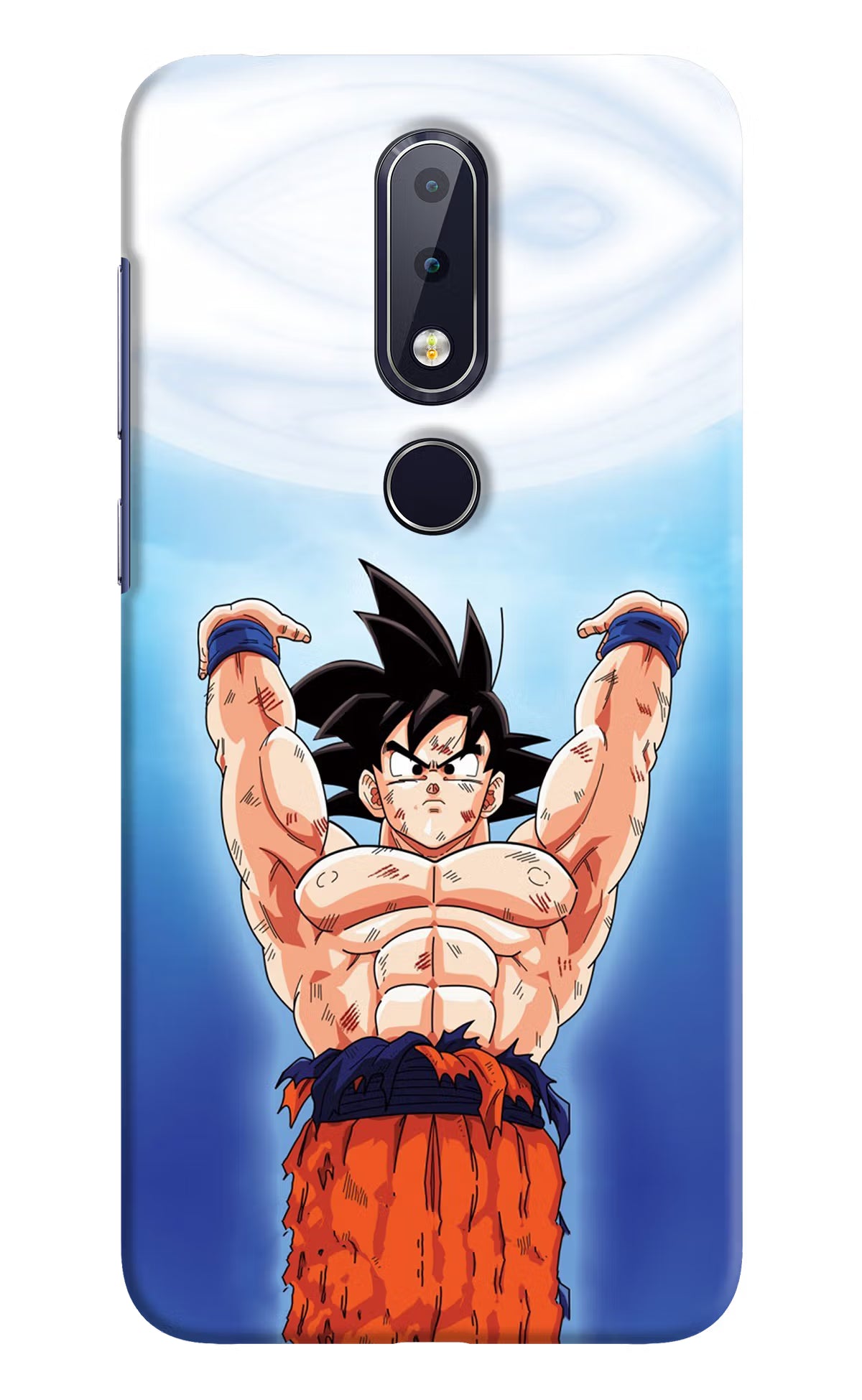 Goku Power Nokia 6.1 plus Hard Case Back Cover by Casekaro