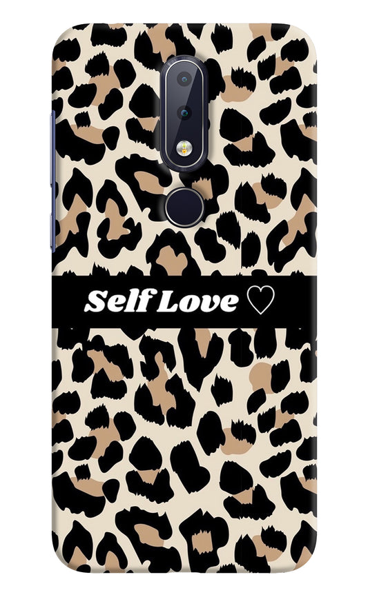 Leopard Print Self Love Nokia 6.1 plus Back Cover