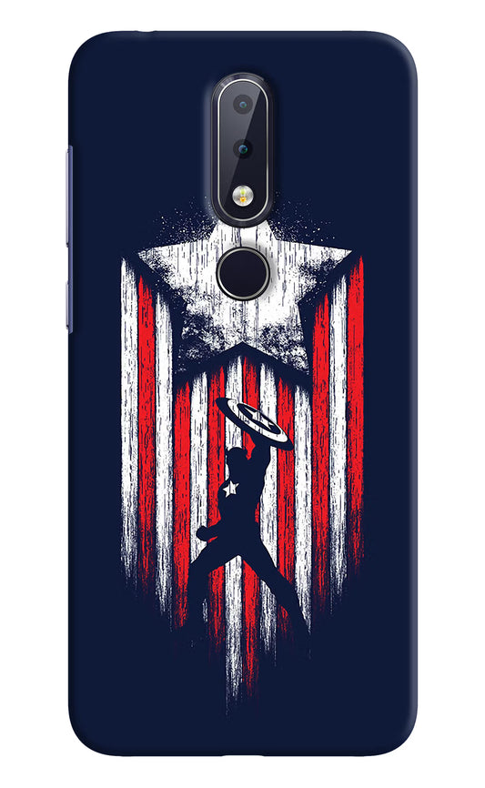 Captain America Marvel Art Nokia 6.1 plus Hard Case Back Cover by Casekaro