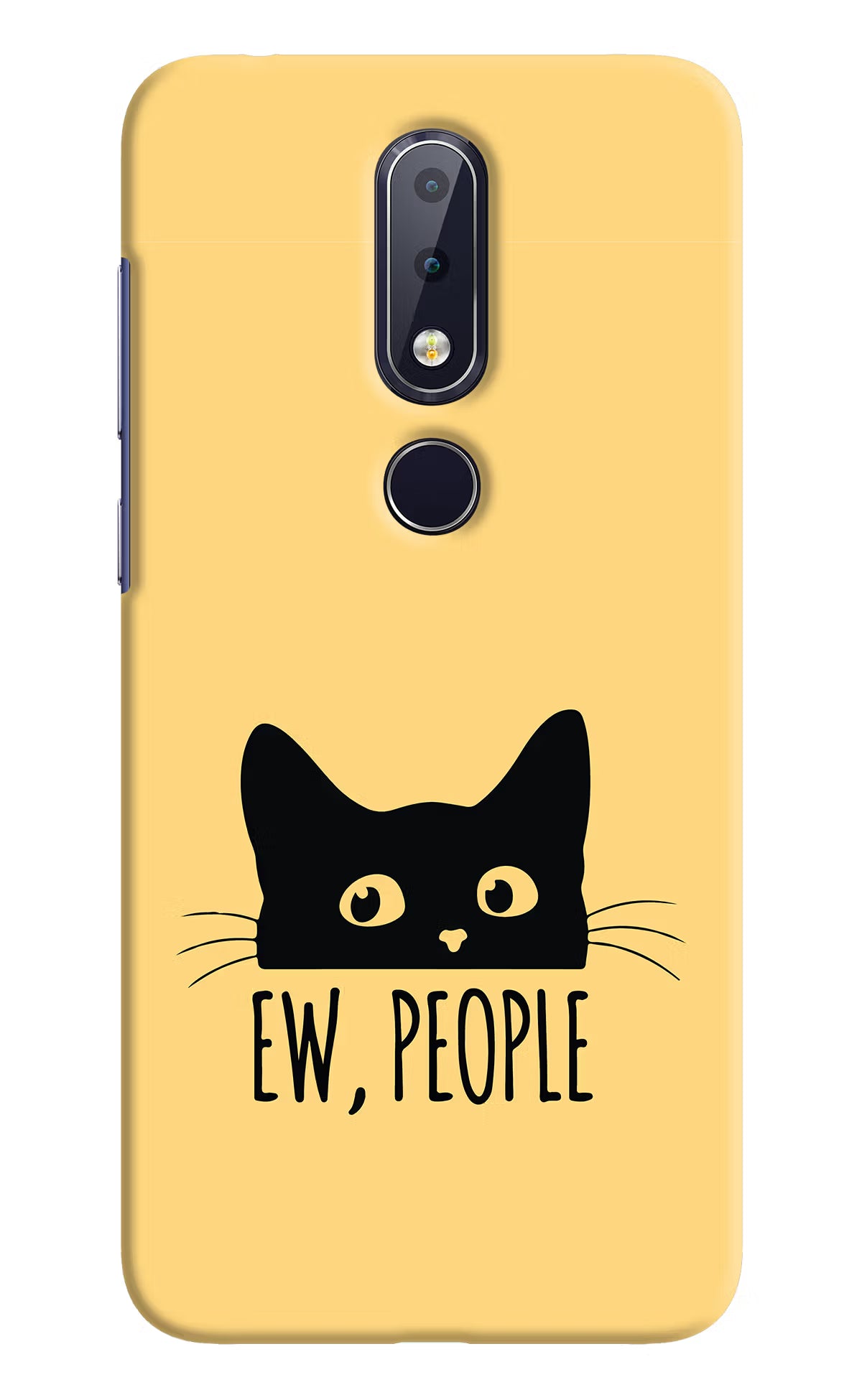 Ew People Catitude Nokia 6.1 plus Hard Case Back Cover by Casekaro