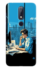 Focused Hustler (AI Generated) Nokia 6.1 plus Hard Case Back Cover by Casekaro