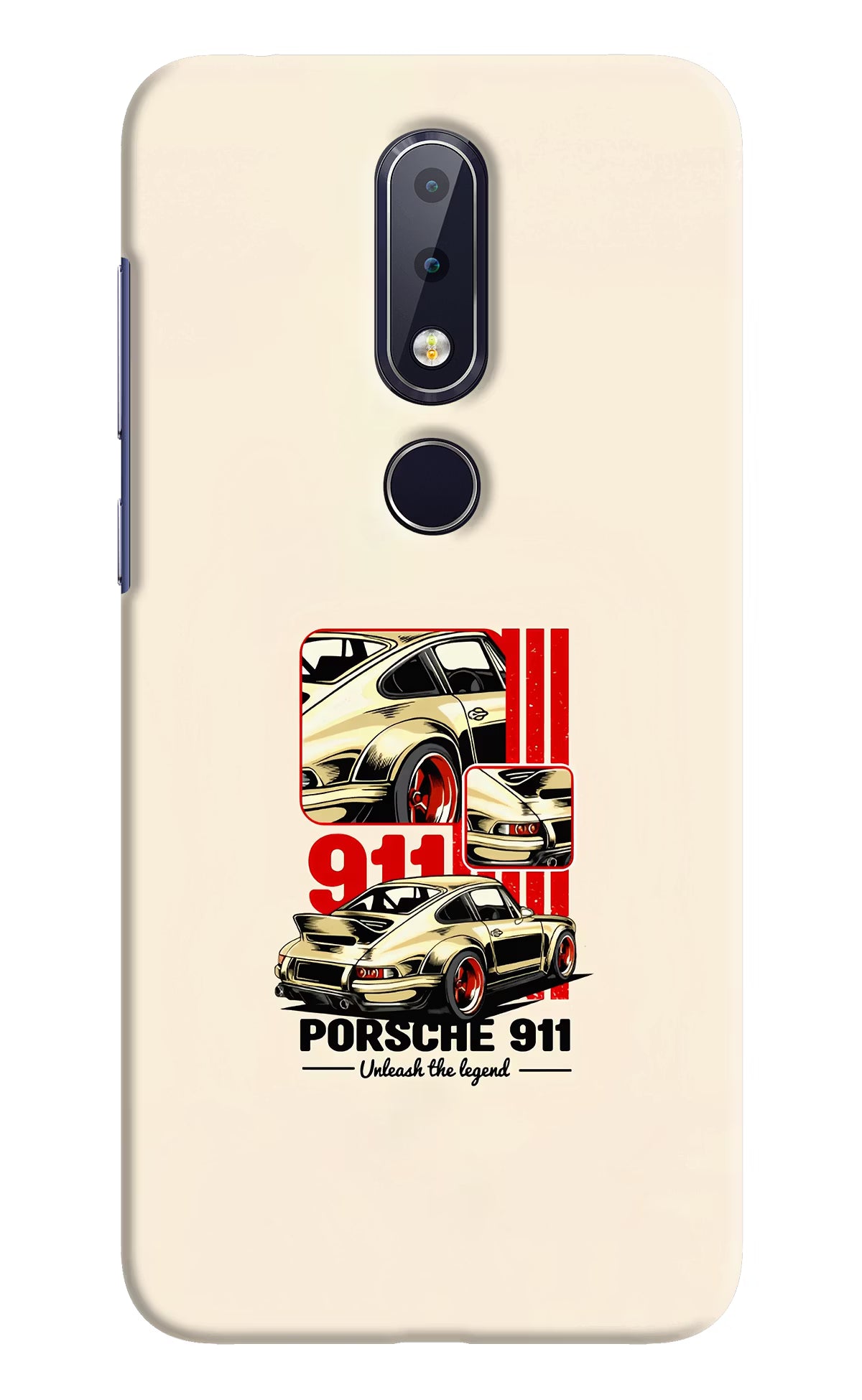 Classic Porsche 911 Nokia 6.1 plus Hard Case Back Cover by Casekaro