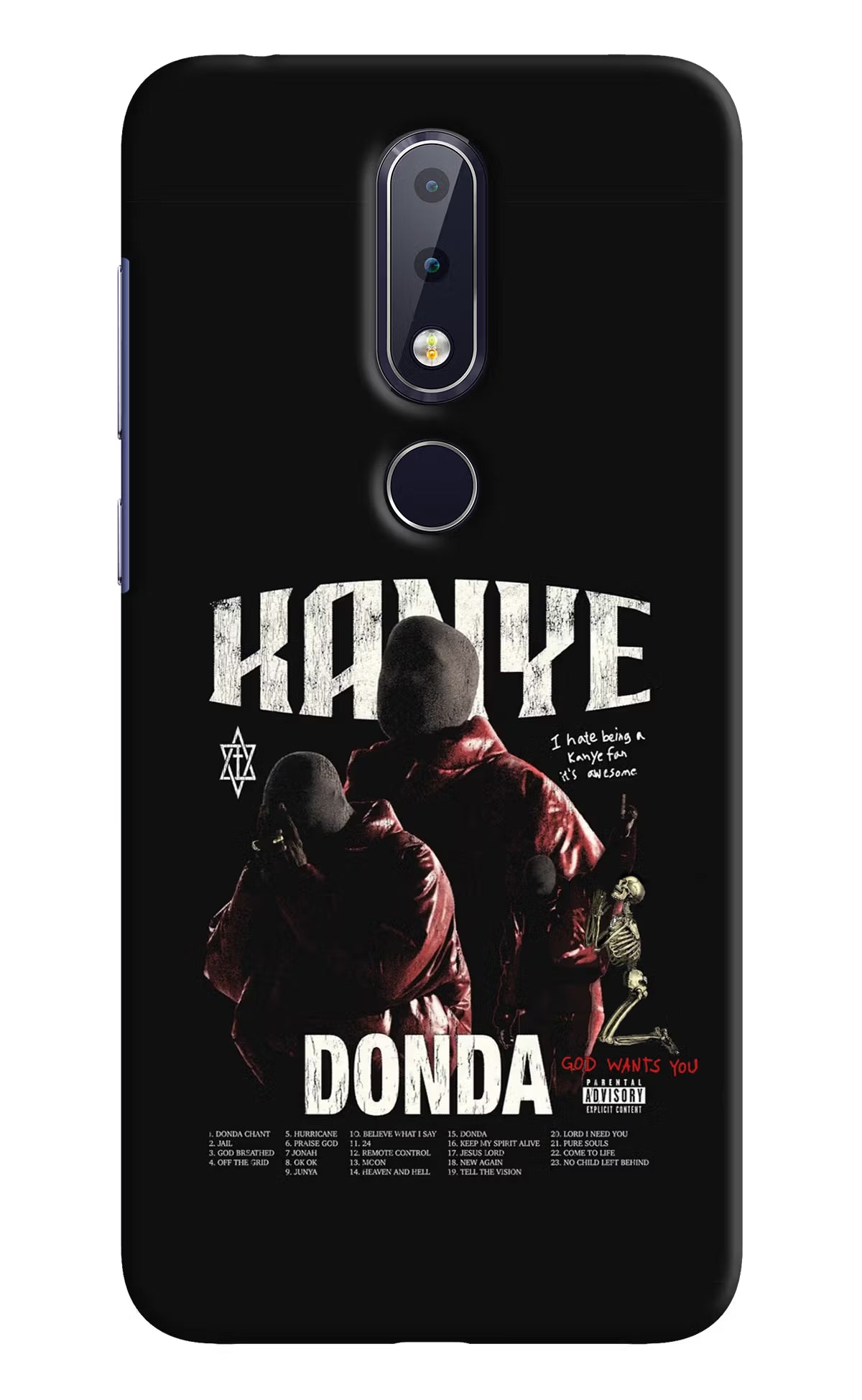 Donda Kanye West Nokia 6.1 plus Hard Case Back Cover by Casekaro