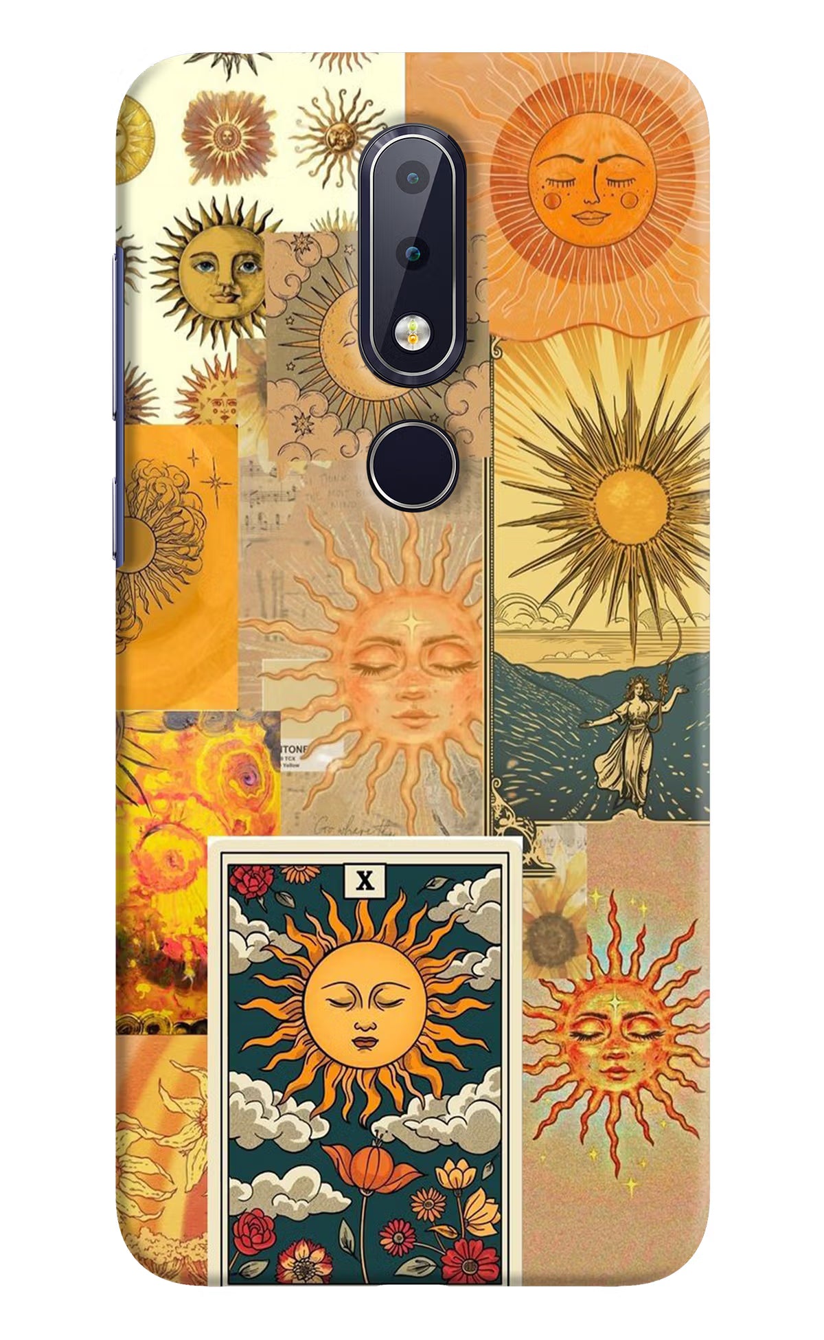 Sun Nokia 6.1 plus Hard Case Back Cover by Casekaro