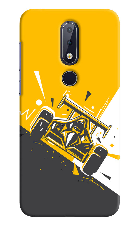 Track King Nokia 6.1 plus Hard Case Back Cover by Casekaro