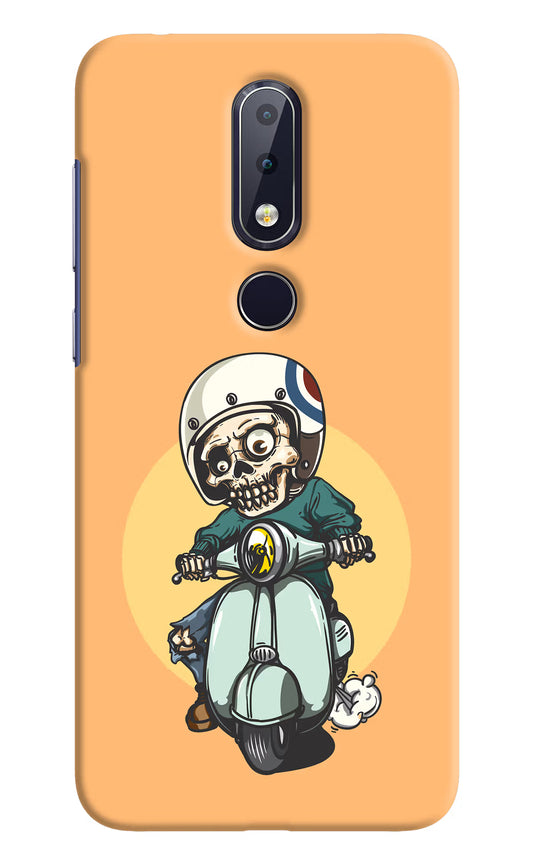 Undead Biker Nokia 6.1 plus Hard Case Back Cover by Casekaro