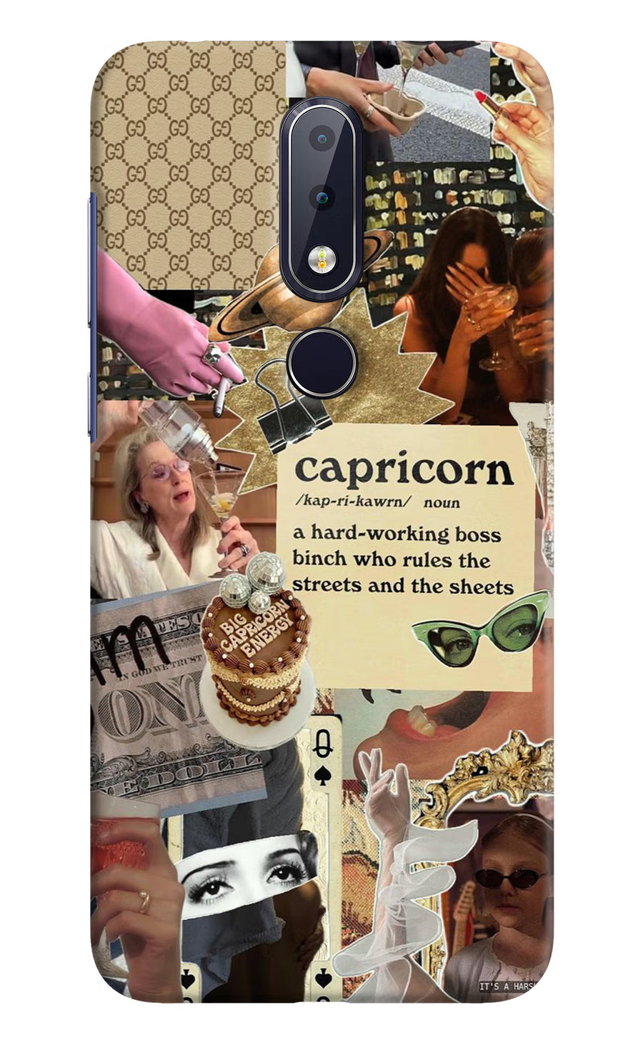 Capricorn Zodiac Nokia 6.1 plus Back Cover, Hard case
