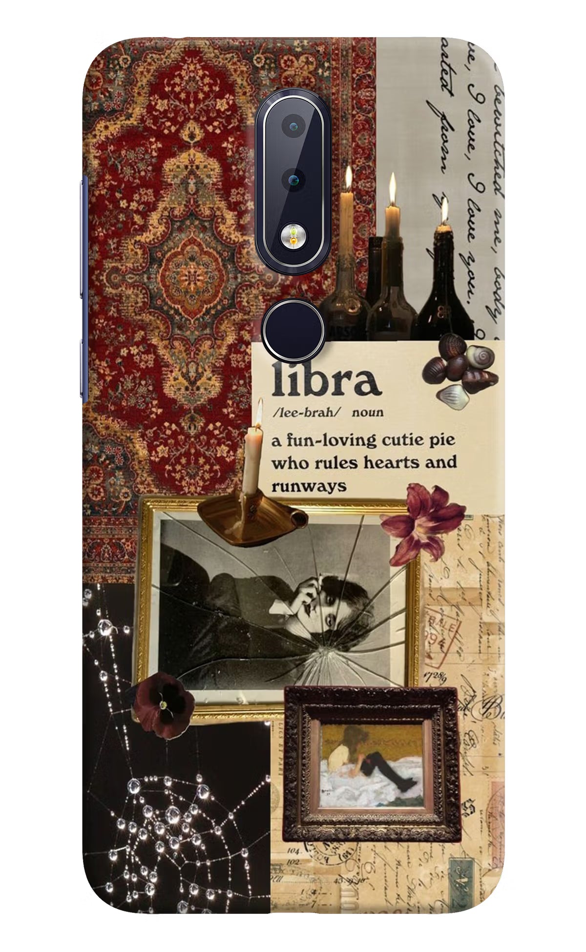 Libra Zodiac Nokia 6.1 plus Hard Case Back Cover by Casekaro