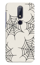 Spider Web Nokia 6.1 plus Hard Case Back Cover by Casekaro