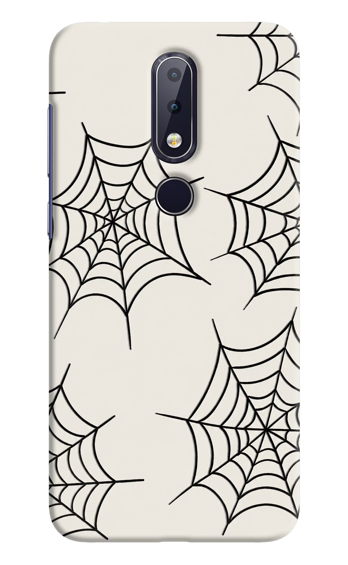 Spider Web Nokia 6.1 plus Hard Case Back Cover by Casekaro