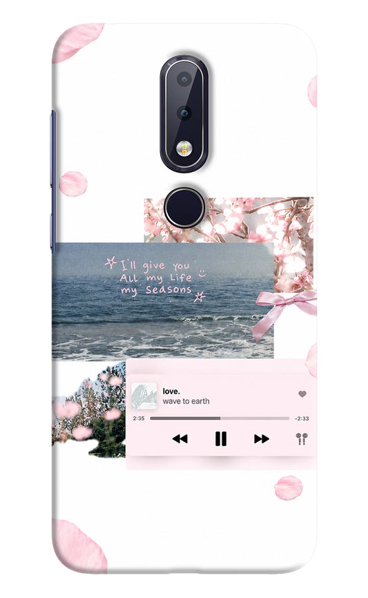 Wave to earth Nokia 6.1 plus Back Cover