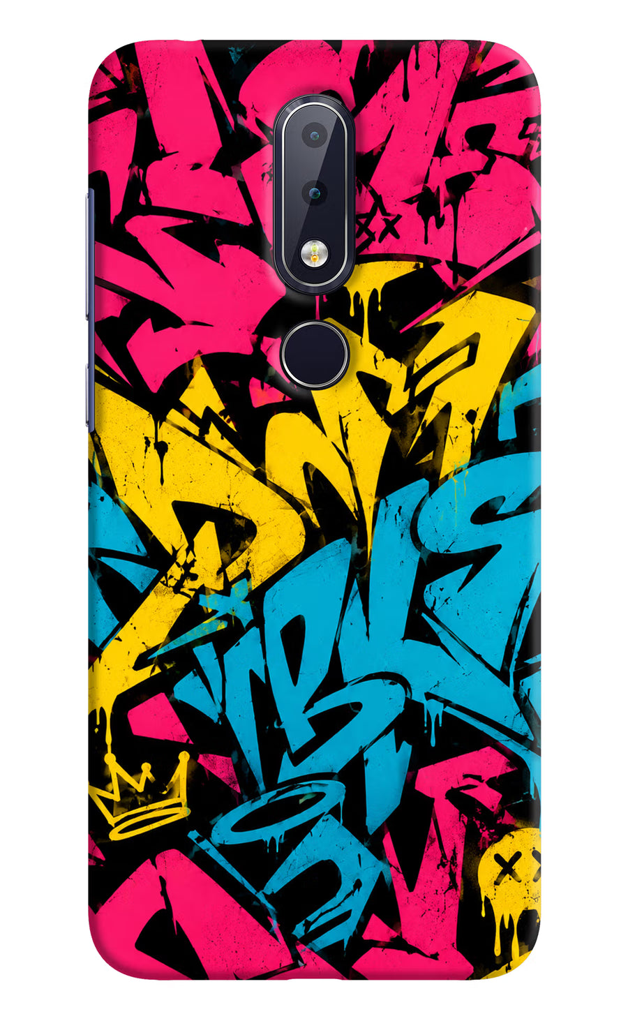 Graffiti Vibe Nokia 6.1 plus Back Cover, Hard case