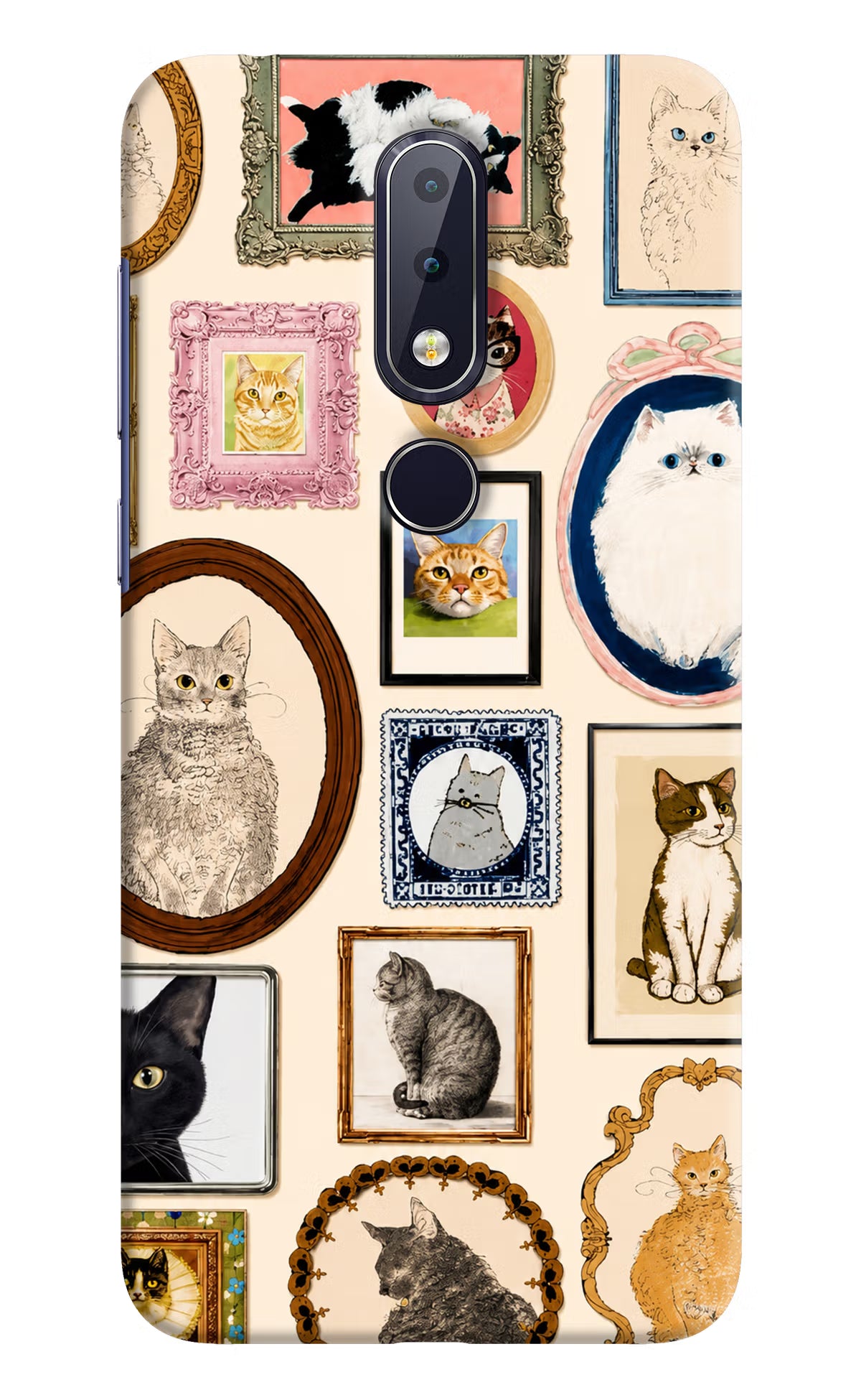 Mirror Cats Nokia 6.1 plus Back Cover