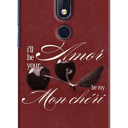 Velvet Cherry Nokia 6.1 plus Hard Case Back Cover by Casekaro