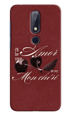 Velvet Cherry Nokia 6.1 plus Hard Case Back Cover by Casekaro