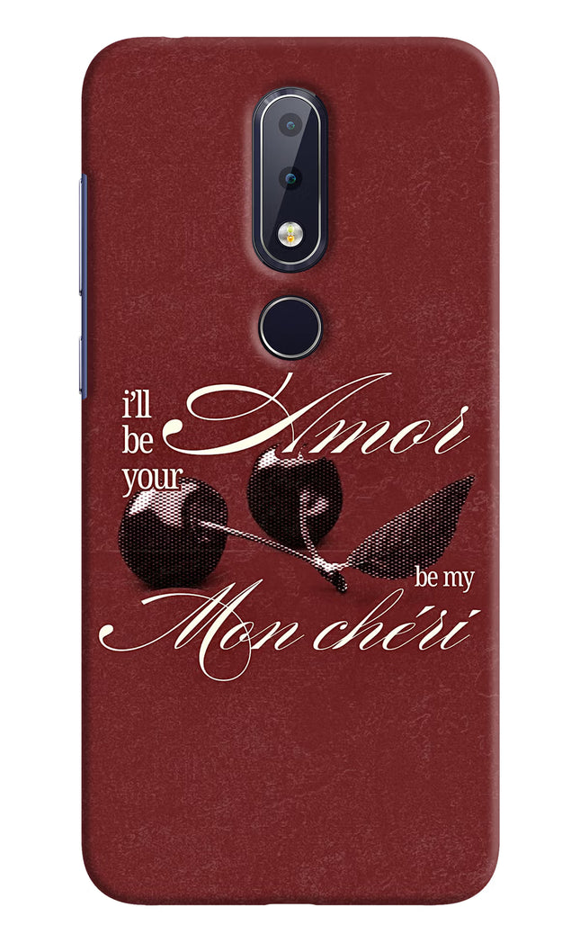 Velvet Cherry Nokia 6.1 plus Hard Case Back Cover by Casekaro