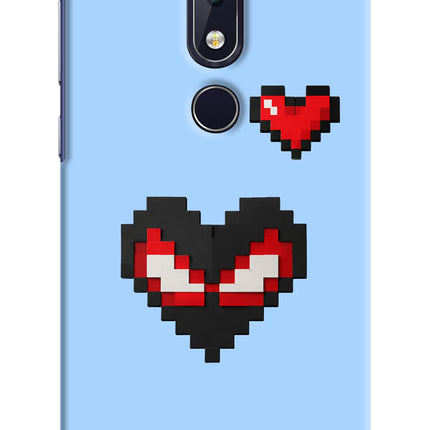 Peter Heart Nokia 6.1 plus Hard Case Back Cover by Casekaro