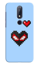 Peter Heart Nokia 6.1 plus Hard Case Back Cover by Casekaro