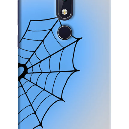Blue Web Nokia 6.1 plus Hard Case Back Cover by Casekaro