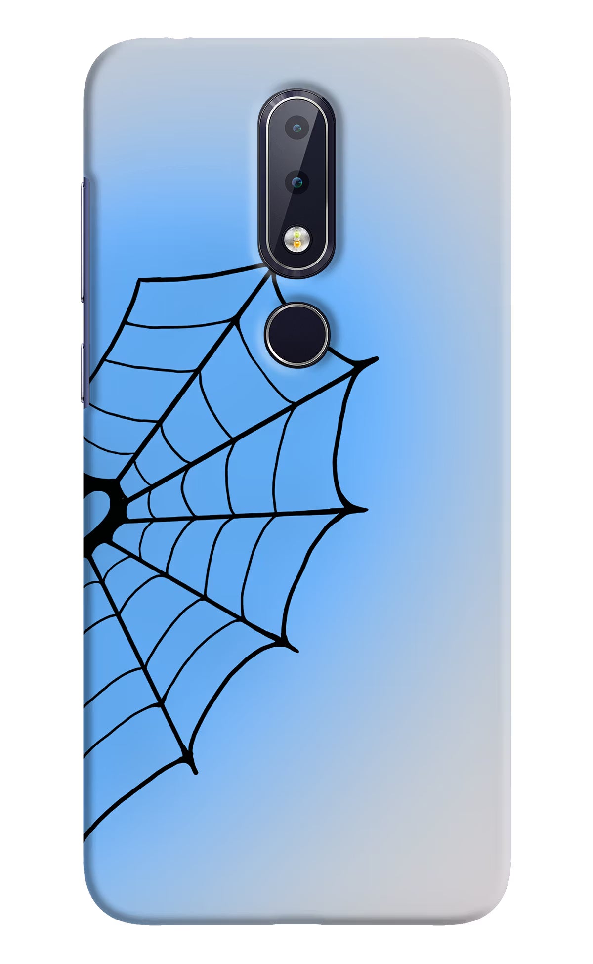 Blue Web Nokia 6.1 plus Back Cover