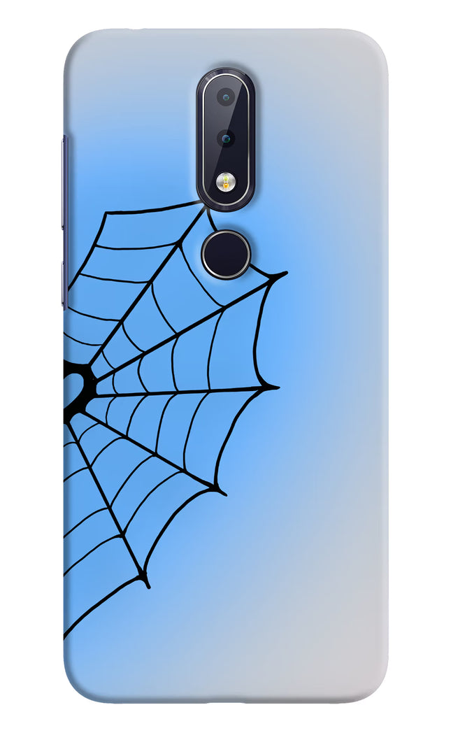 Blue Web Nokia 6.1 plus Hard Case Back Cover by Casekaro