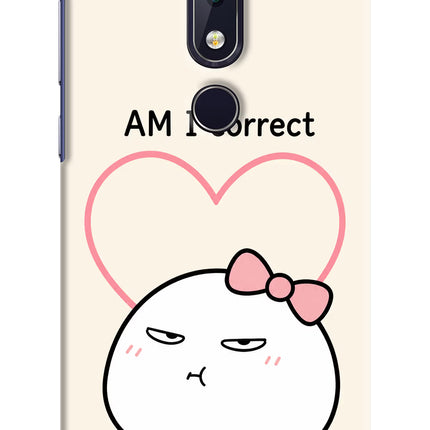 Always Right Nokia 6.1 plus Hard Case Back Cover by Casekaro