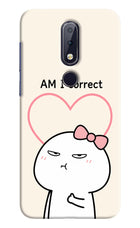 Always Right Nokia 6.1 plus Hard Case Back Cover by Casekaro