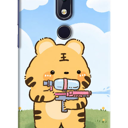 Tiger Treat Nokia 6.1 plus Hard Case Back Cover by Casekaro