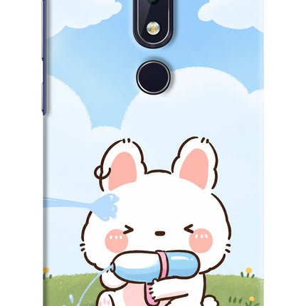 Bunny Treat Nokia 6.1 plus Hard Case Back Cover by Casekaro