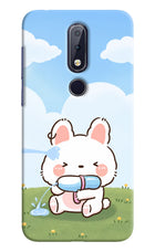 Bunny Treat Nokia 6.1 plus Hard Case Back Cover by Casekaro