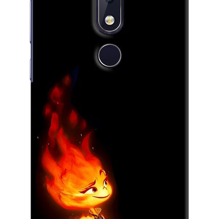 Ember Flame Nokia 6.1 plus Hard Case Back Cover by Casekaro
