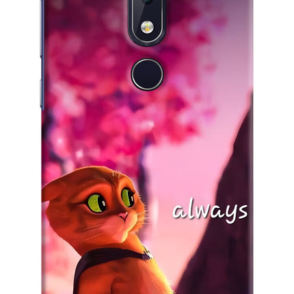 Always Cat Nokia 6.1 plus Hard Case Back Cover by Casekaro