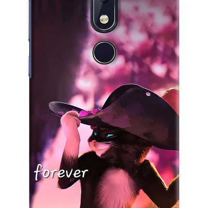 Forever Cat Nokia 6.1 plus Hard Case Back Cover by Casekaro