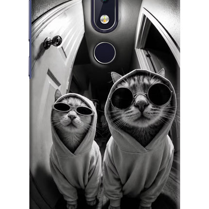 Hood Cats Nokia 6.1 plus Hard Case Back Cover by Casekaro