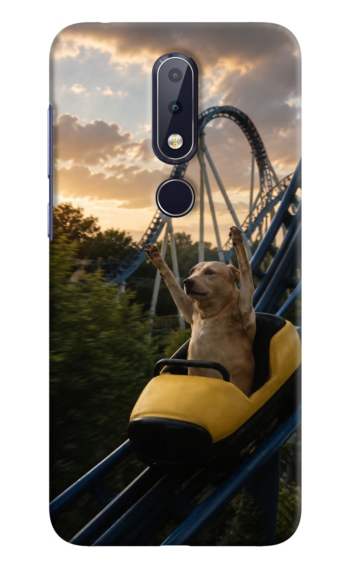 Rollercoaster Dog Nokia 6.1 plus Back Cover
